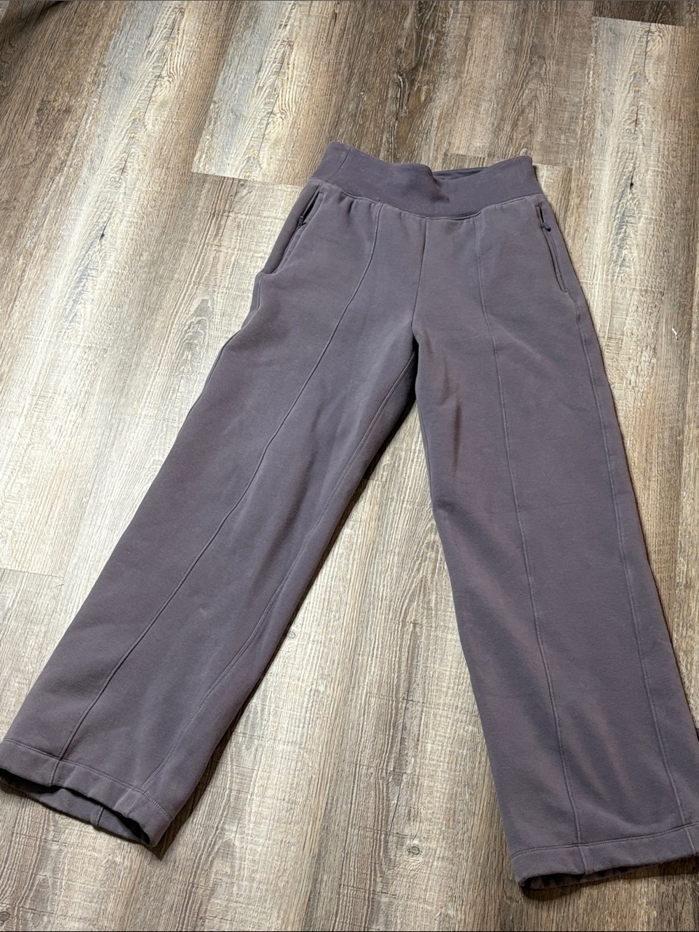 Athleta lavender Wide-Leg Fleece Pants